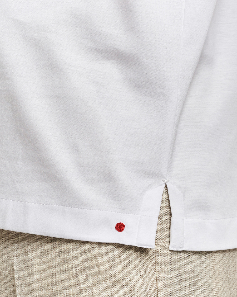 Heren | Overhemden | Kiton | Popover Shirt White