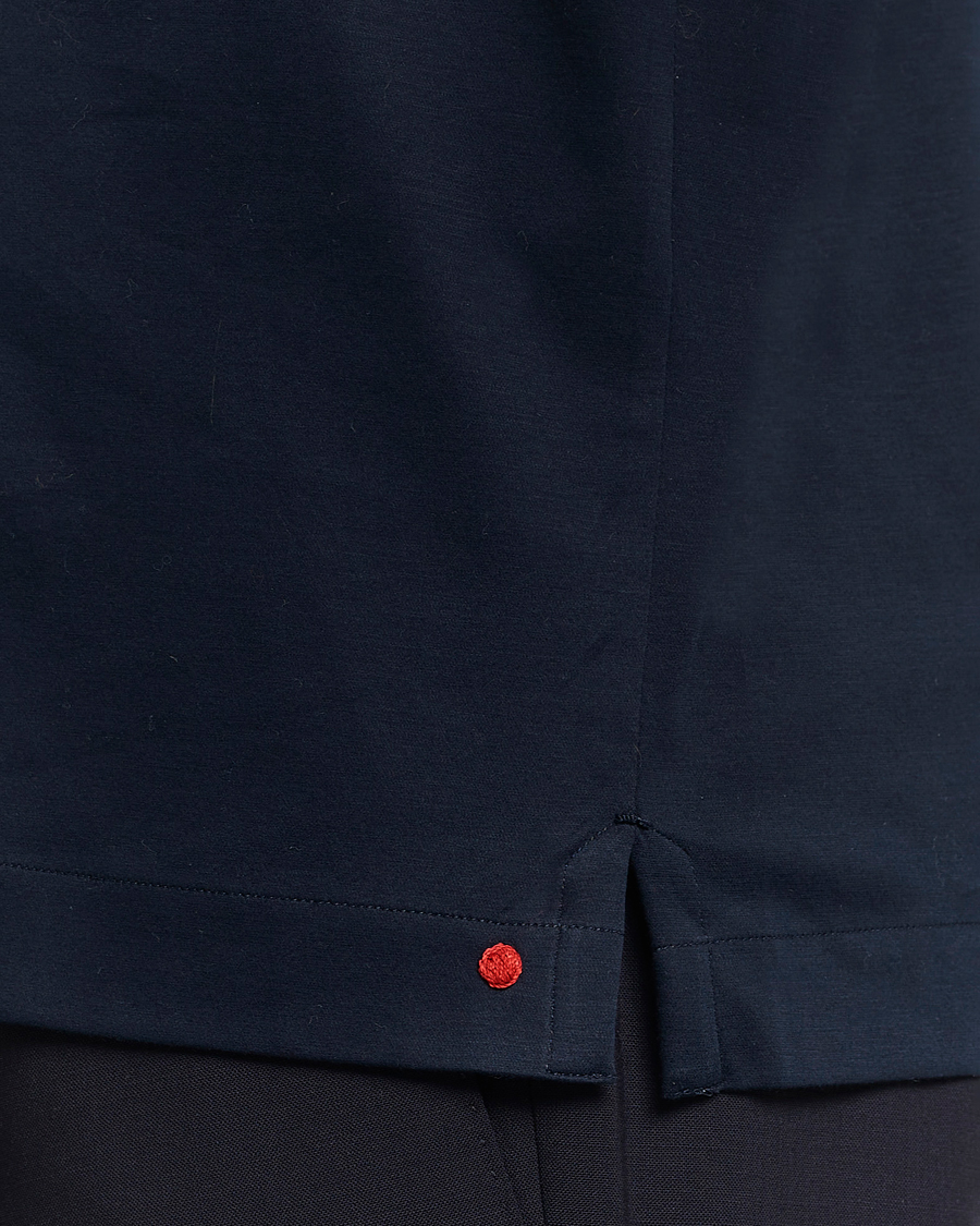 Heren | Overhemden | Kiton | Popover Shirt Navy