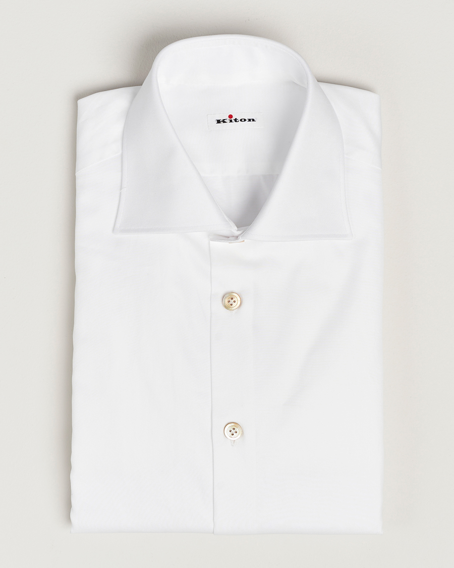 Heren | Overhemden | Kiton | Slim Fit Dress Shirt White