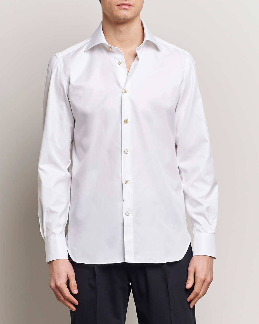 Heren | Overhemden | Kiton | Slim Fit Dress Shirt White