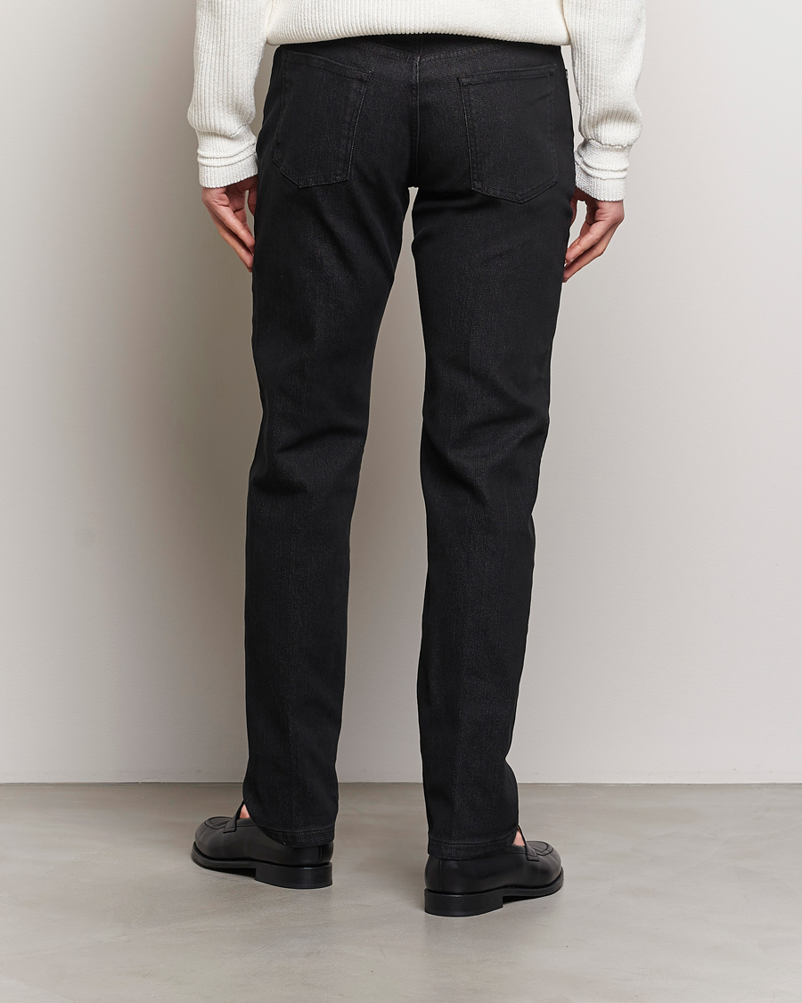 Heren | Jeans | Kiton | Slim Fit 5-Pocket Jeans Black