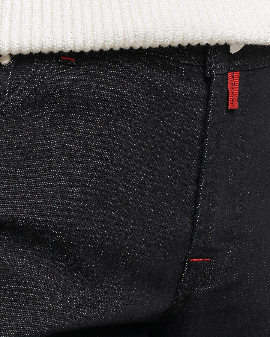 Heren | Jeans | Kiton | Slim Fit 5-Pocket Jeans Black
