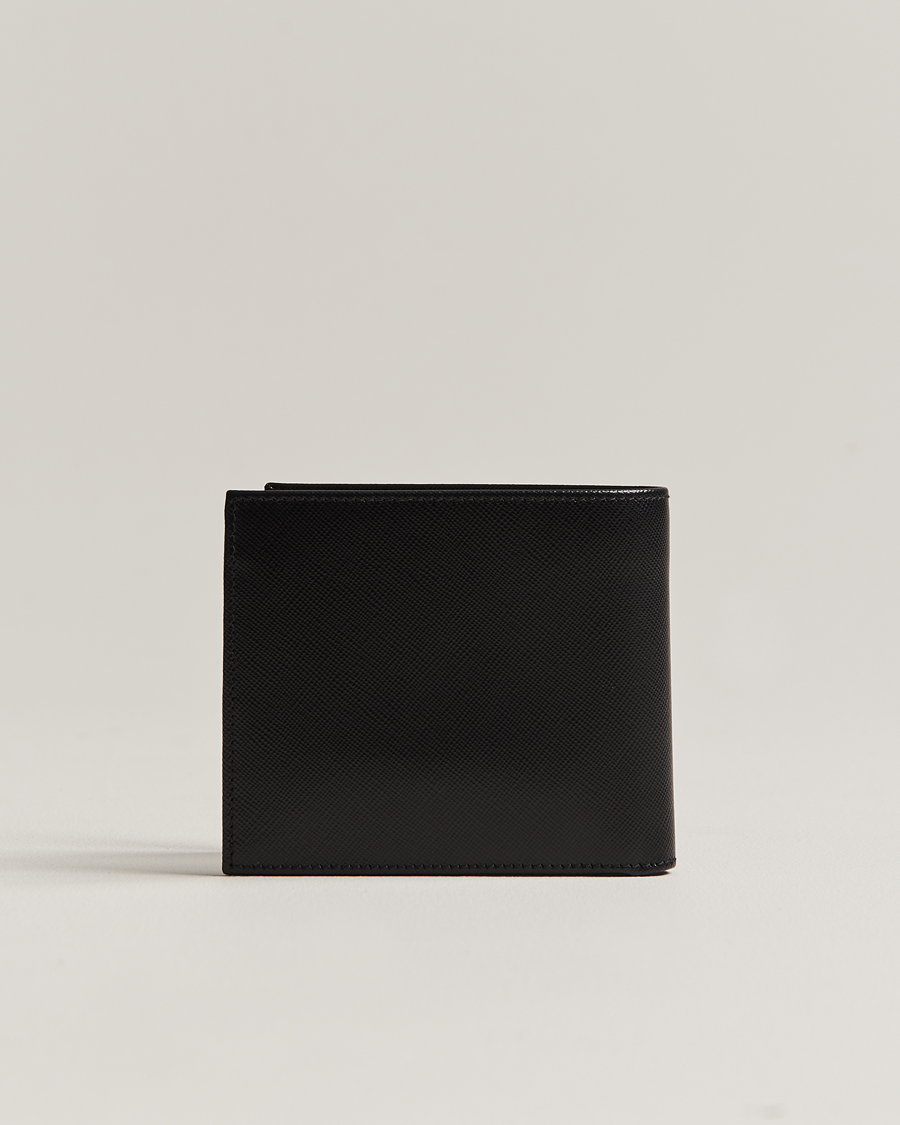 Heren | Portefeuilles met tweevoudige ritssluiting | Kiton | Saffiano Leather Wallet Black