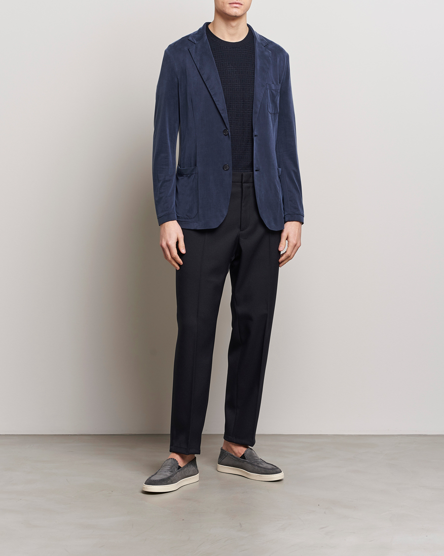 Heren | Blazers | Giorgio Armani | Unconstructed Blazer Navy