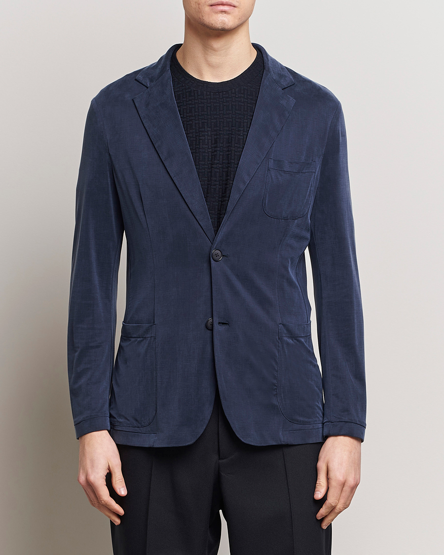 Heren | Italian Department | Giorgio Armani | Unconstructed Blazer Navy