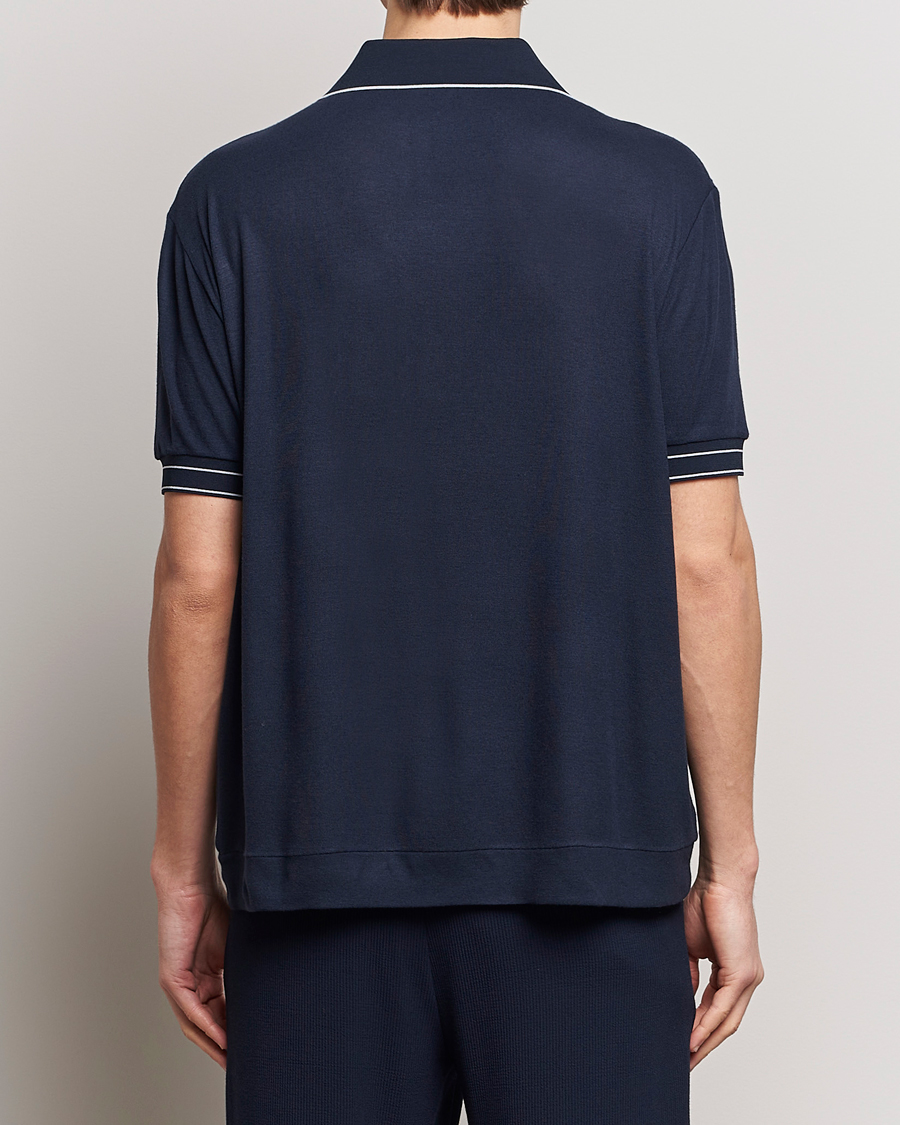 Heren | Polo's | Giorgio Armani | Short Sleeve Riviera Polo Navy