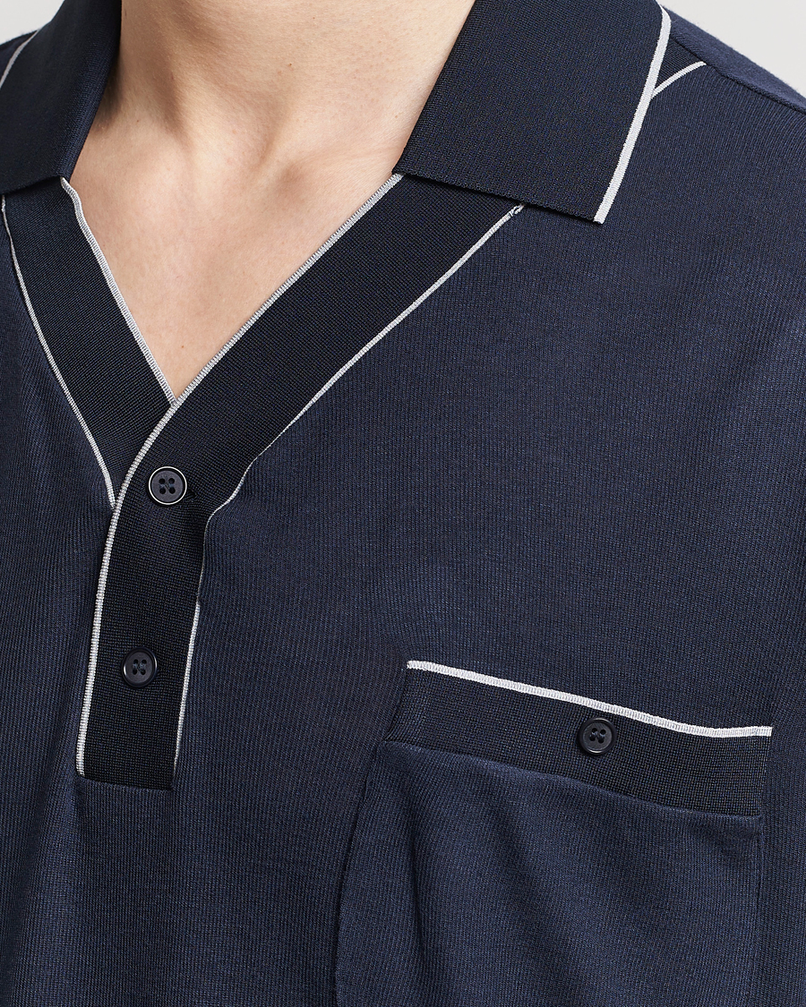 Heren | Polo's | Giorgio Armani | Short Sleeve Riviera Polo Navy