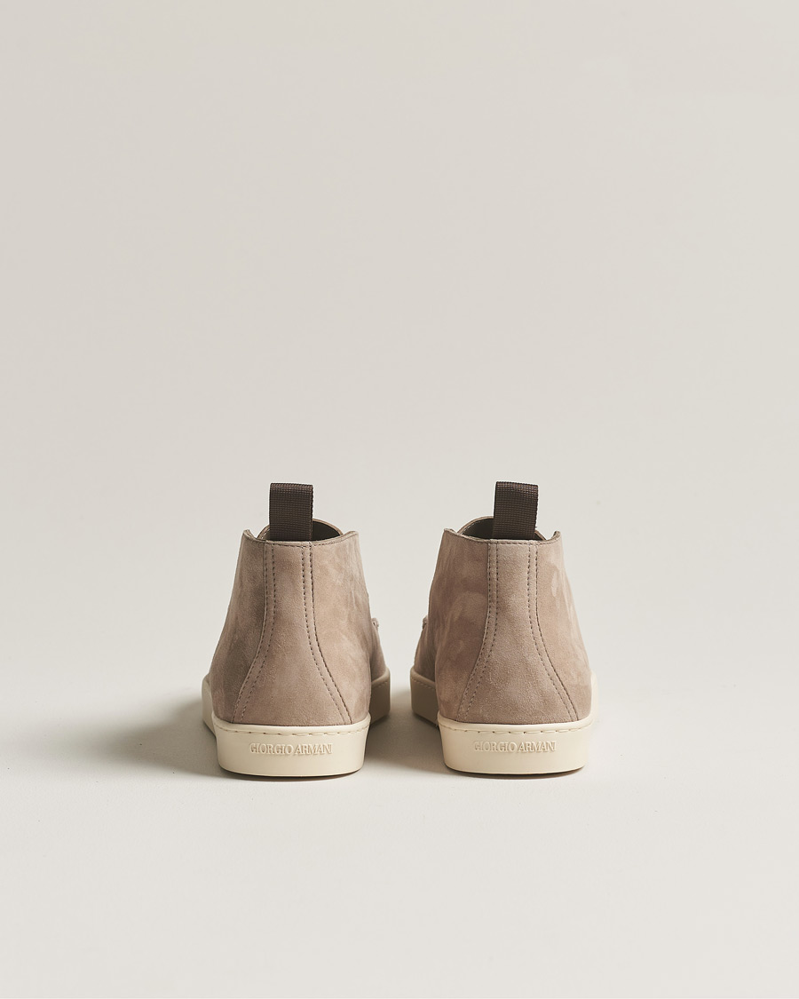 Heren | Giorgio Armani Intrecci Chukka Boot Beige Suede | Giorgio Armani | Intrecci Chukka Boot Beige Suede