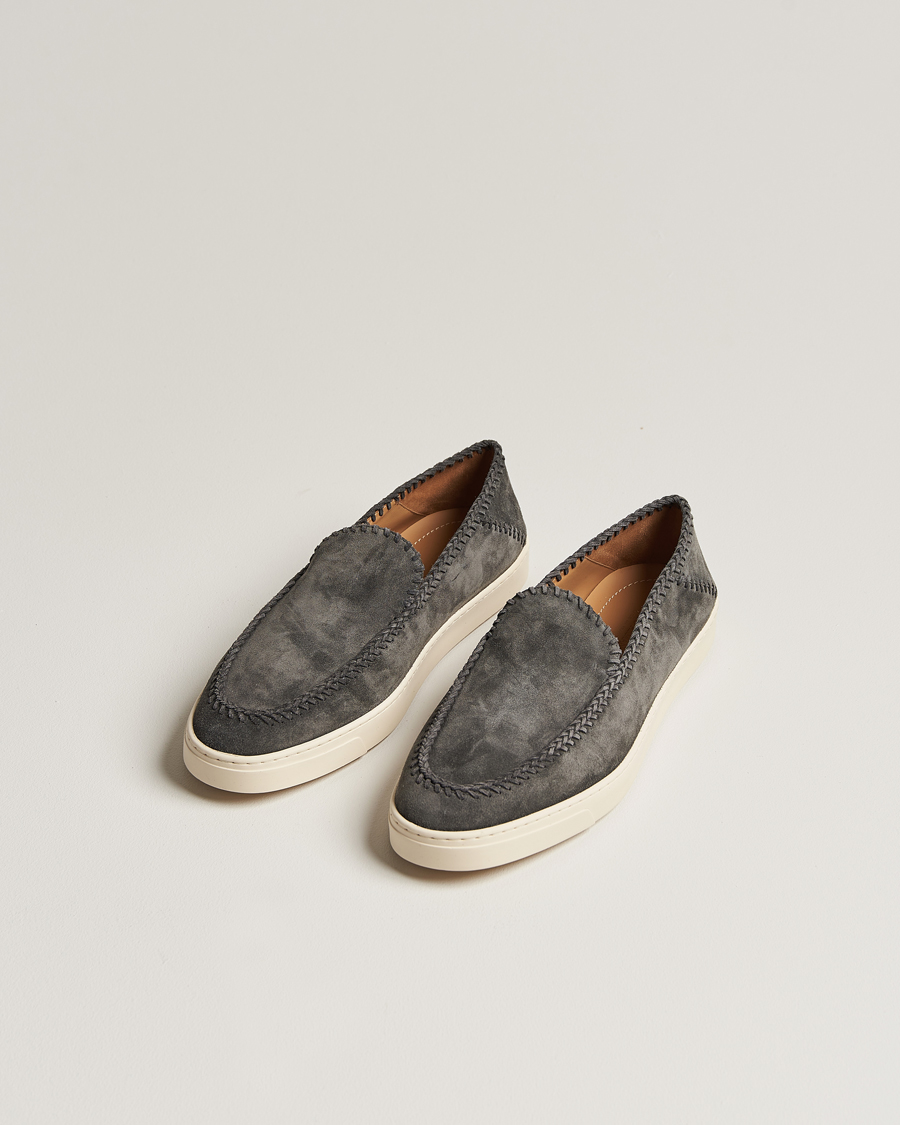 Heren | Suède schoenen | Giorgio Armani | Intrecci Loafers Grey Suede