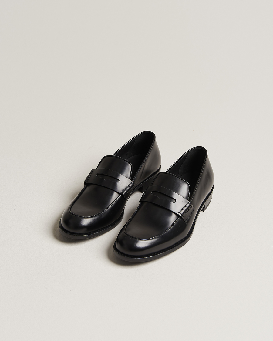 Heren | Italian Department | Giorgio Armani | Penny Loafers Black Calf