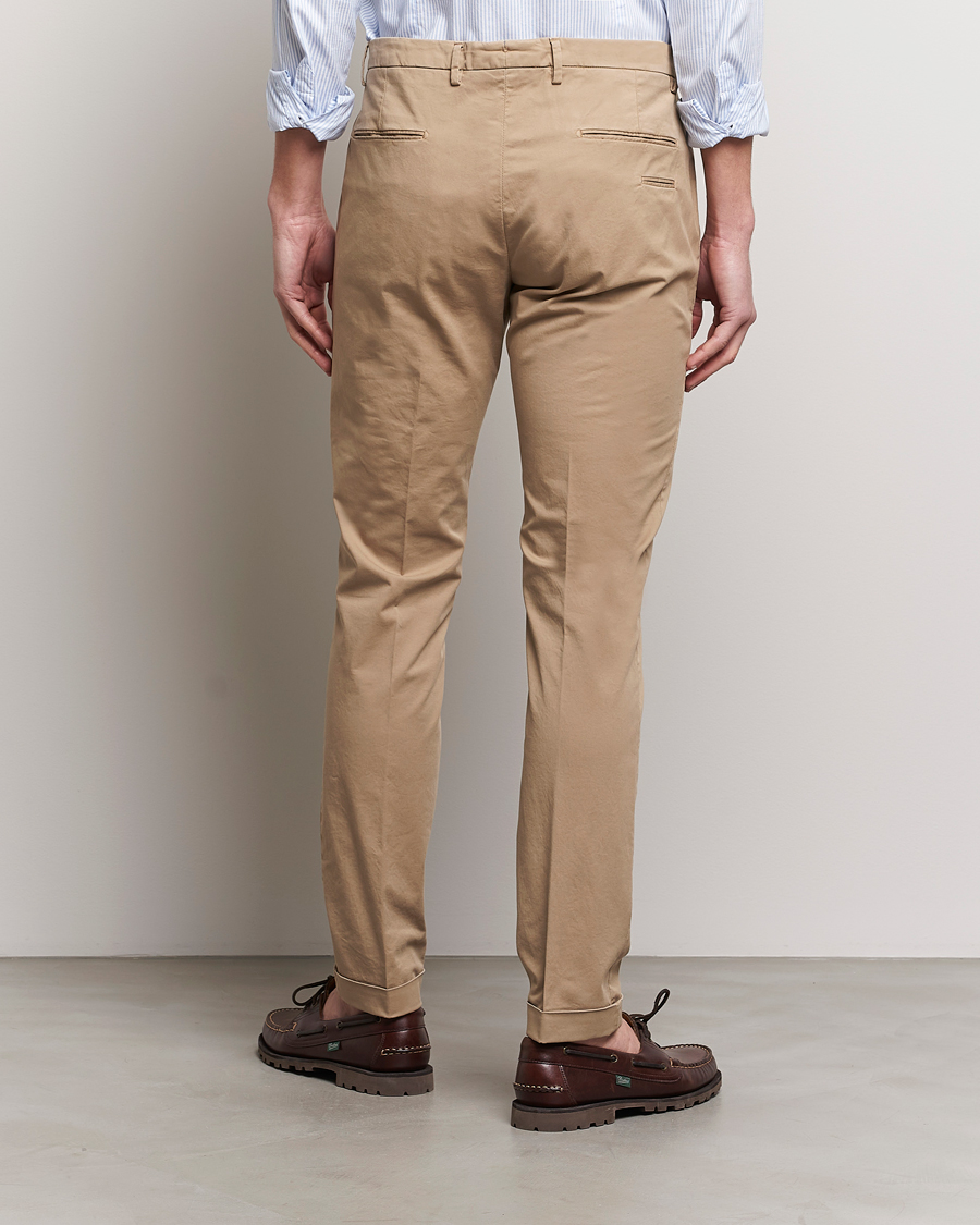 Heren | Broeken | Briglia 1949 | Slim Fit Cotton Stretch Chinos Taupe