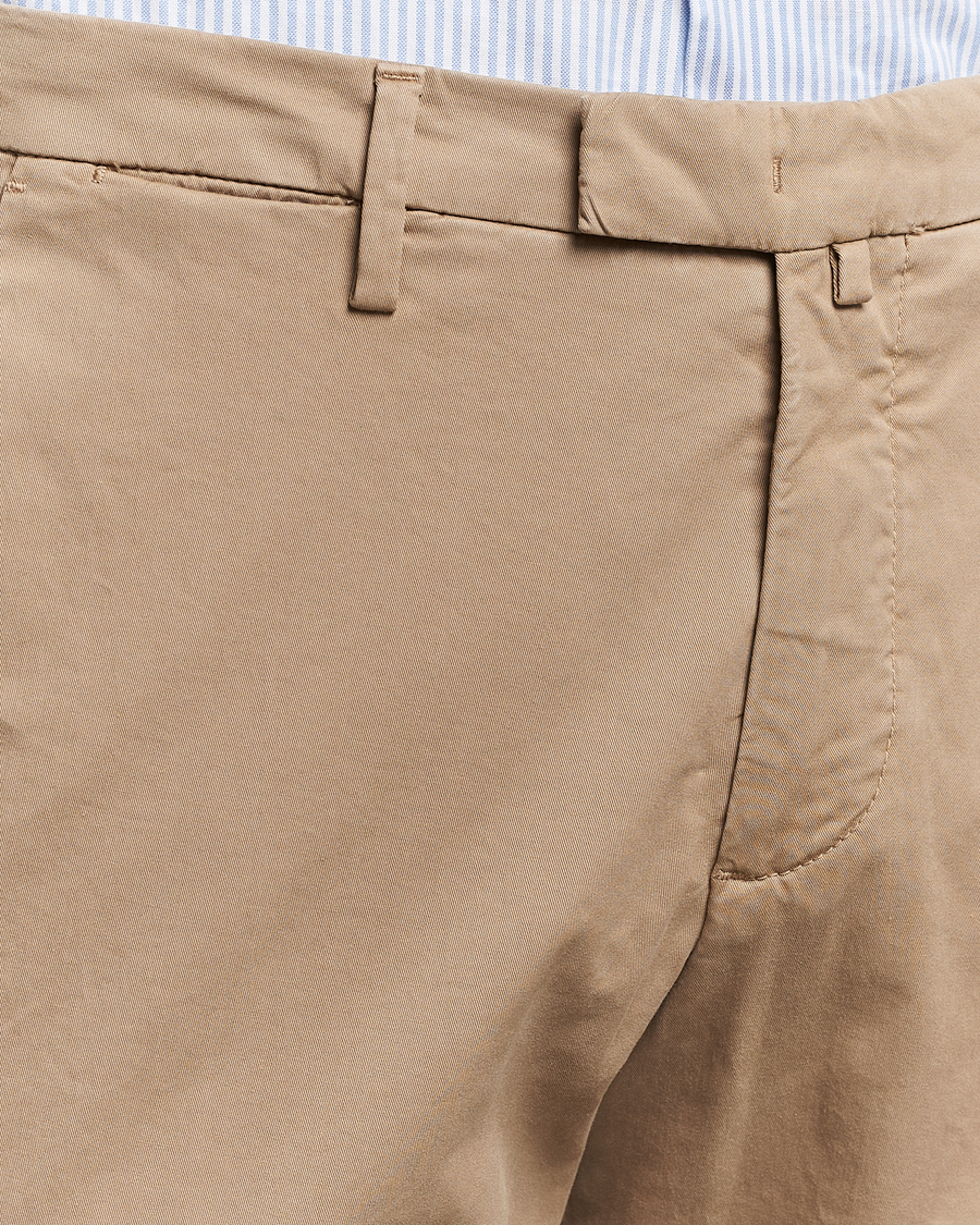 Heren | Broeken | Briglia 1949 | Slim Fit Cotton Stretch Chinos Taupe