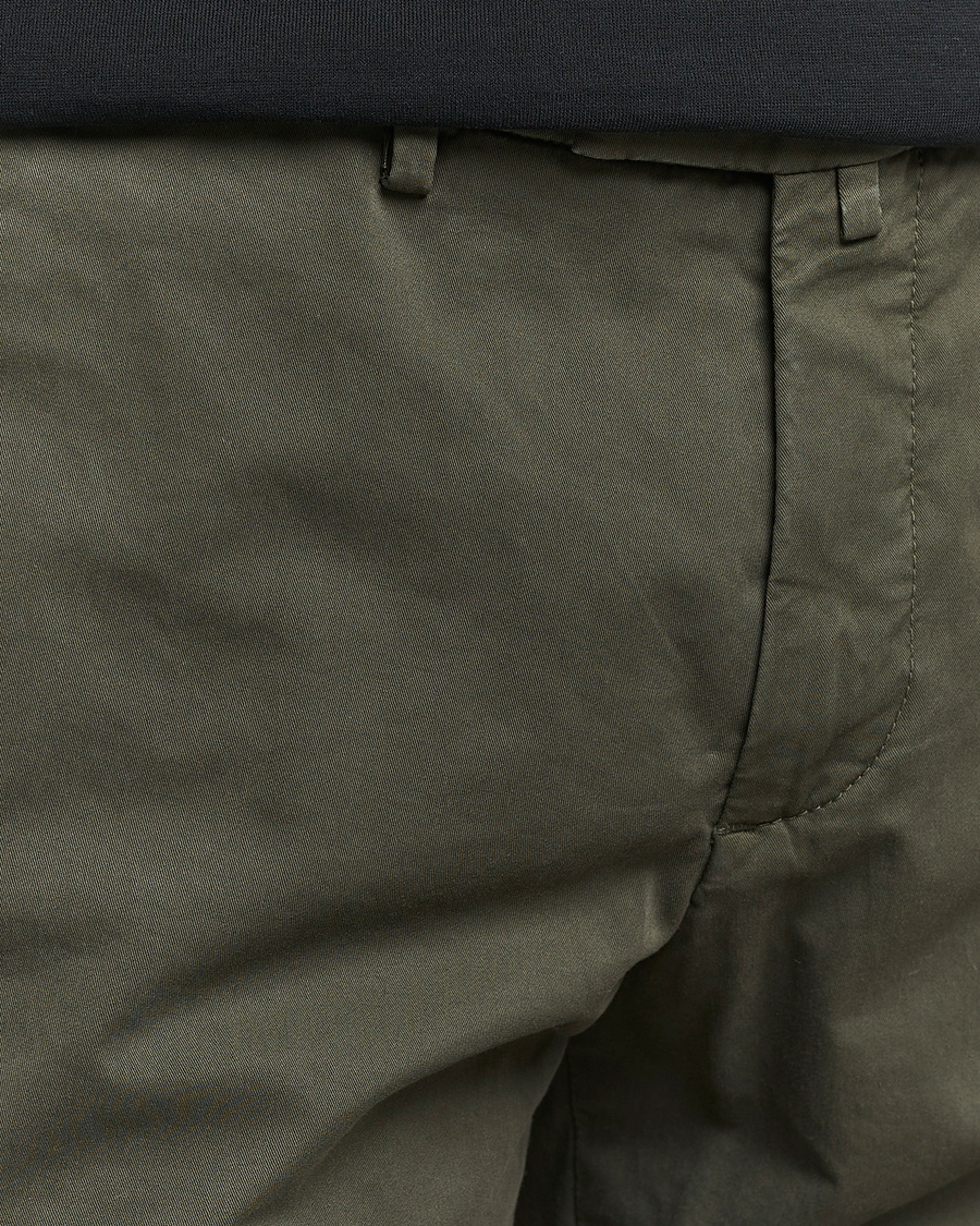Heren | Broeken | Briglia 1949 | Slim Fit Cotton Stretch Chinos Olive