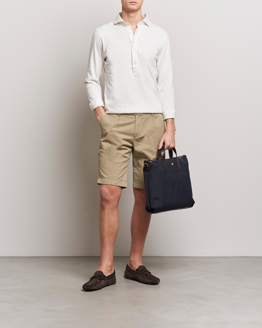 Heren | Korte broek | Briglia 1949 | Pleated Cotton Shorts Taupe