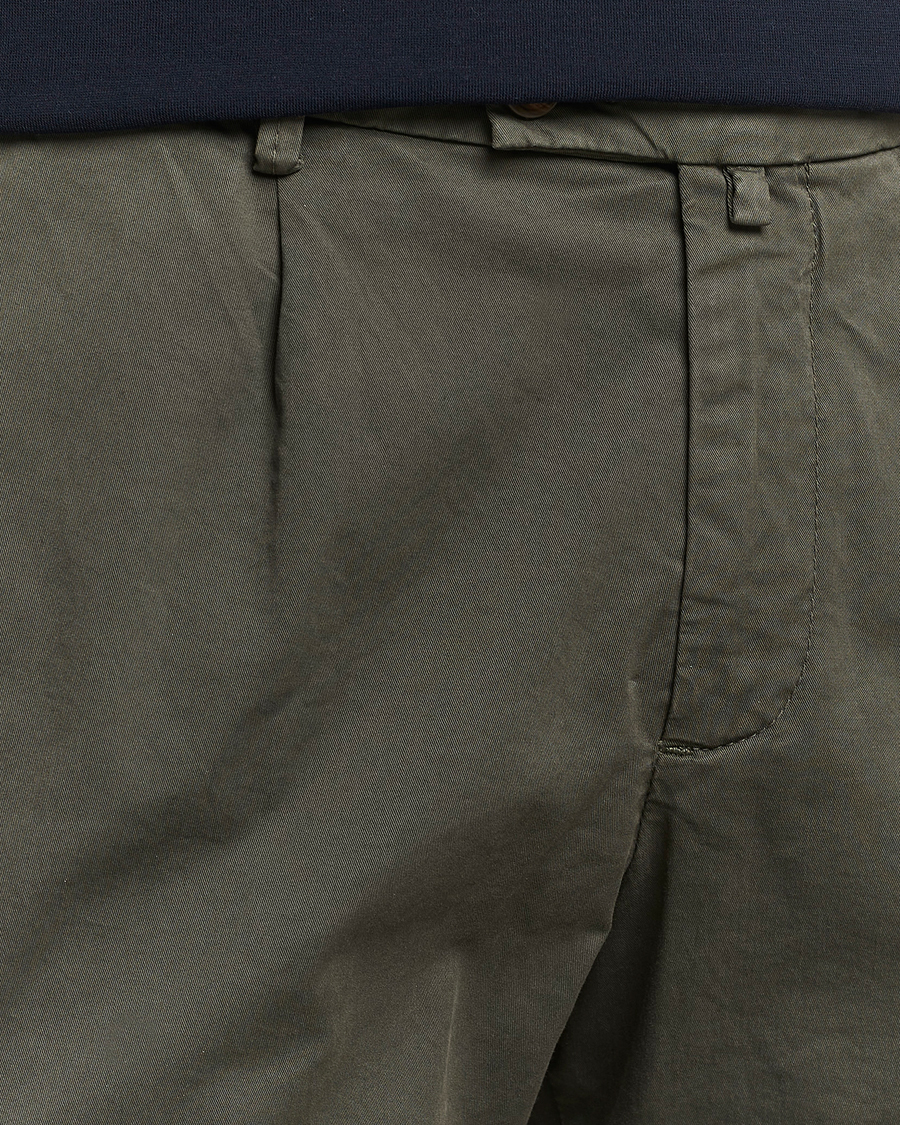 Heren | Korte broek | Briglia 1949 | Pleated Cotton Shorts Olive