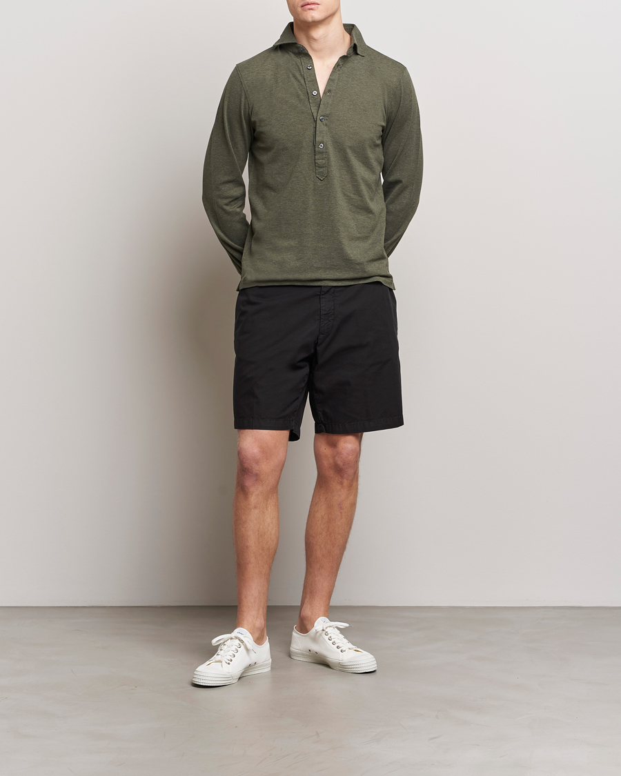 Heren | Korte broek | Briglia 1949 | Easy Fit Cotton Shorts Black