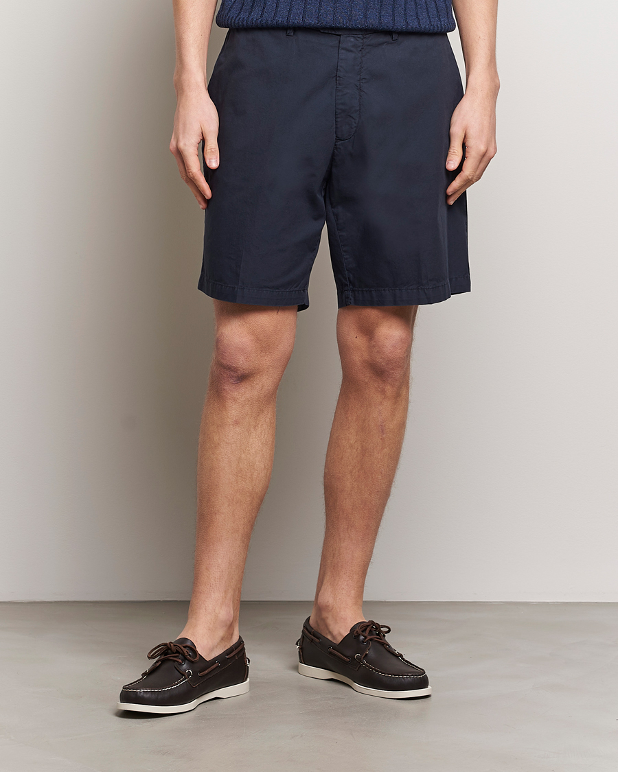 Heren | Italian Department | Briglia 1949 | Easy Fit Cotton Shorts Navy