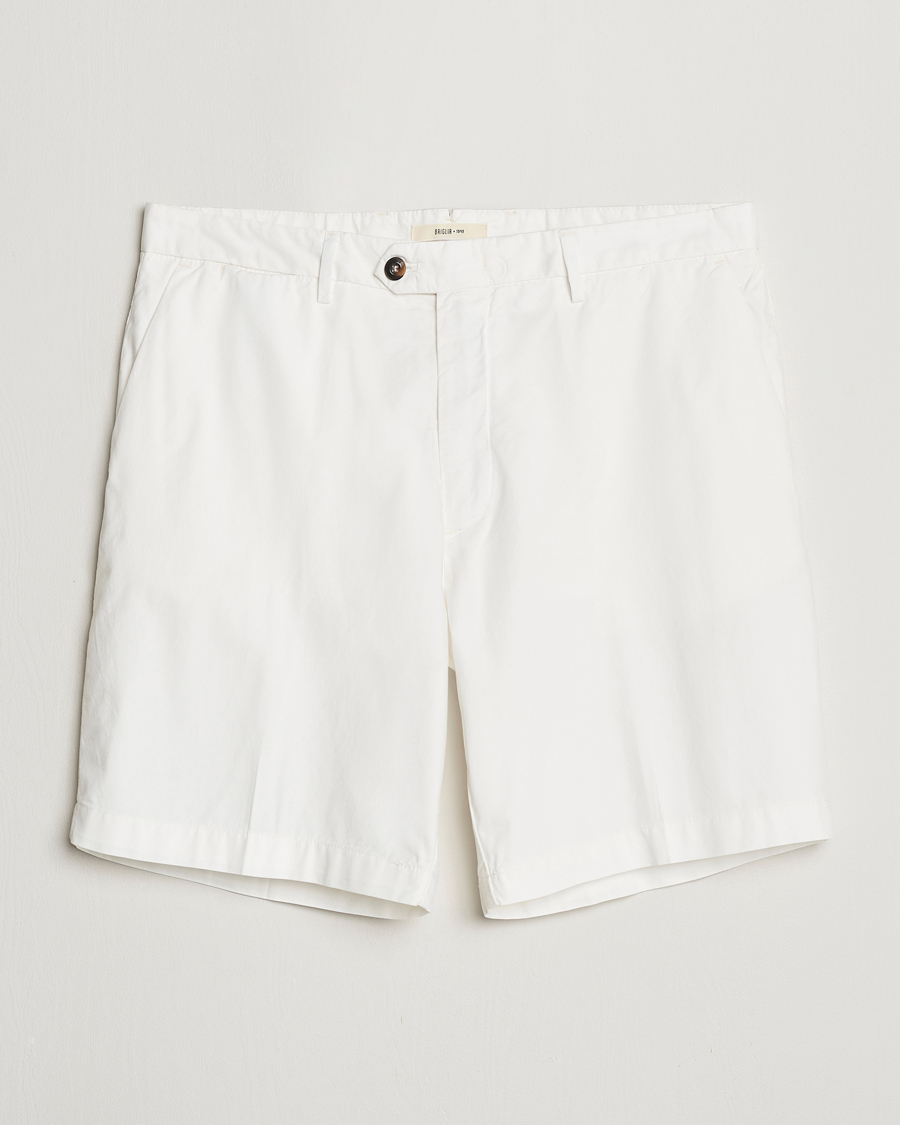 Heren | Korte broek | Briglia 1949 | Easy Fit Cotton Shorts White