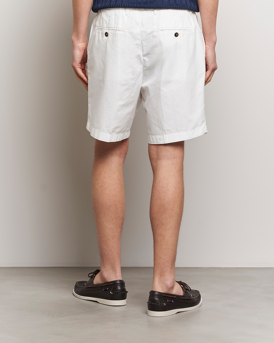 Heren | Korte broek | Briglia 1949 | Easy Fit Cotton Shorts White