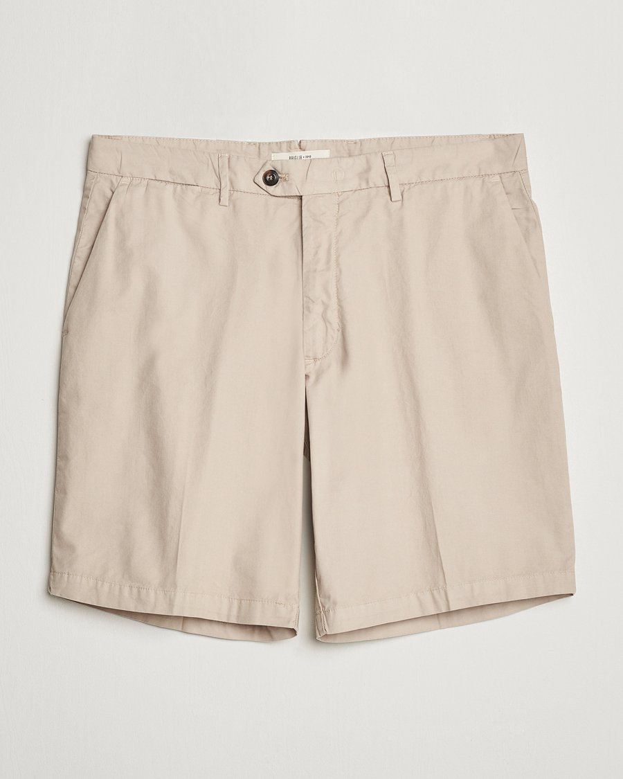 Heren | Korte broek | Briglia 1949 | Easy Fit Cotton Shorts Beige