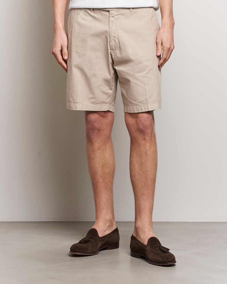 Heren | Chino-shorts | Briglia 1949 | Easy Fit Cotton Shorts Beige