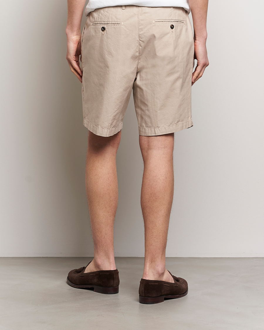 Heren | Korte broek | Briglia 1949 | Easy Fit Cotton Shorts Beige