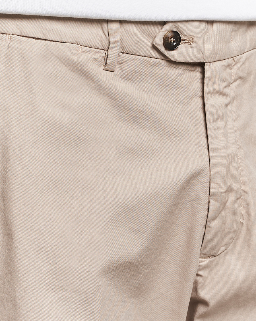 Heren | Korte broek | Briglia 1949 | Easy Fit Cotton Shorts Beige