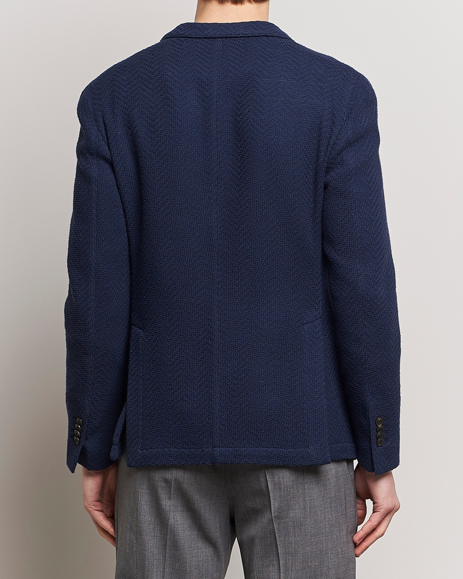 Heren | Blazers | L.B.M. 1911 | Double Breasted Jersey Punto Blazer Navy