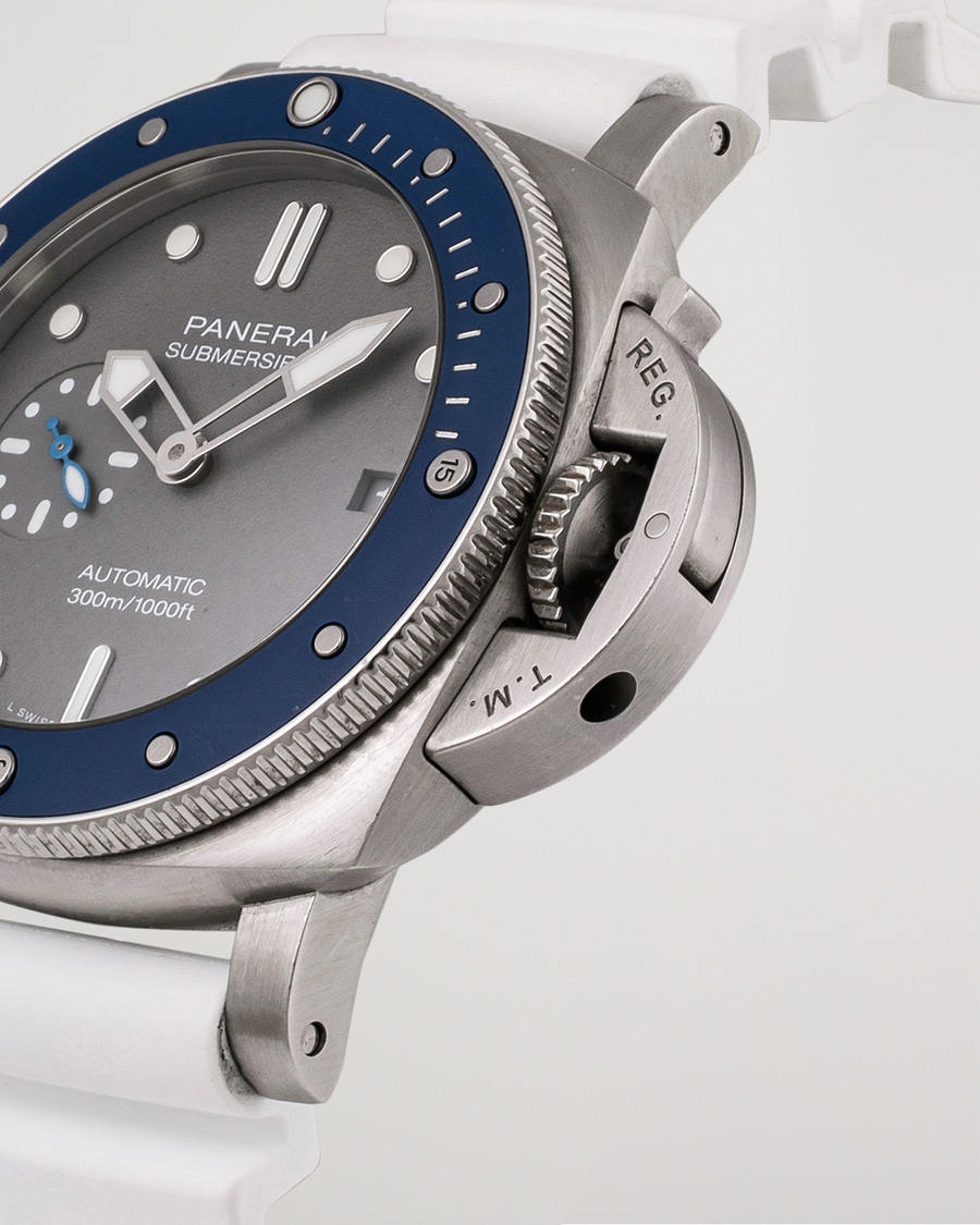Heren | Panerai Pre-Owned Luminor Submersible PAM 00959 Silver | Panerai Pre-Owned | Luminor Submersible PAM 00959 Silver