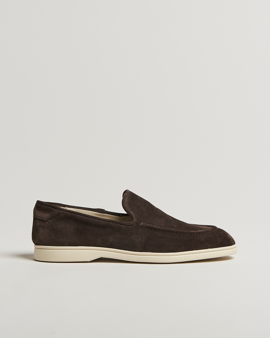 Heren | Sneakers | CQP | Debonair Suede Loafers Chocolate