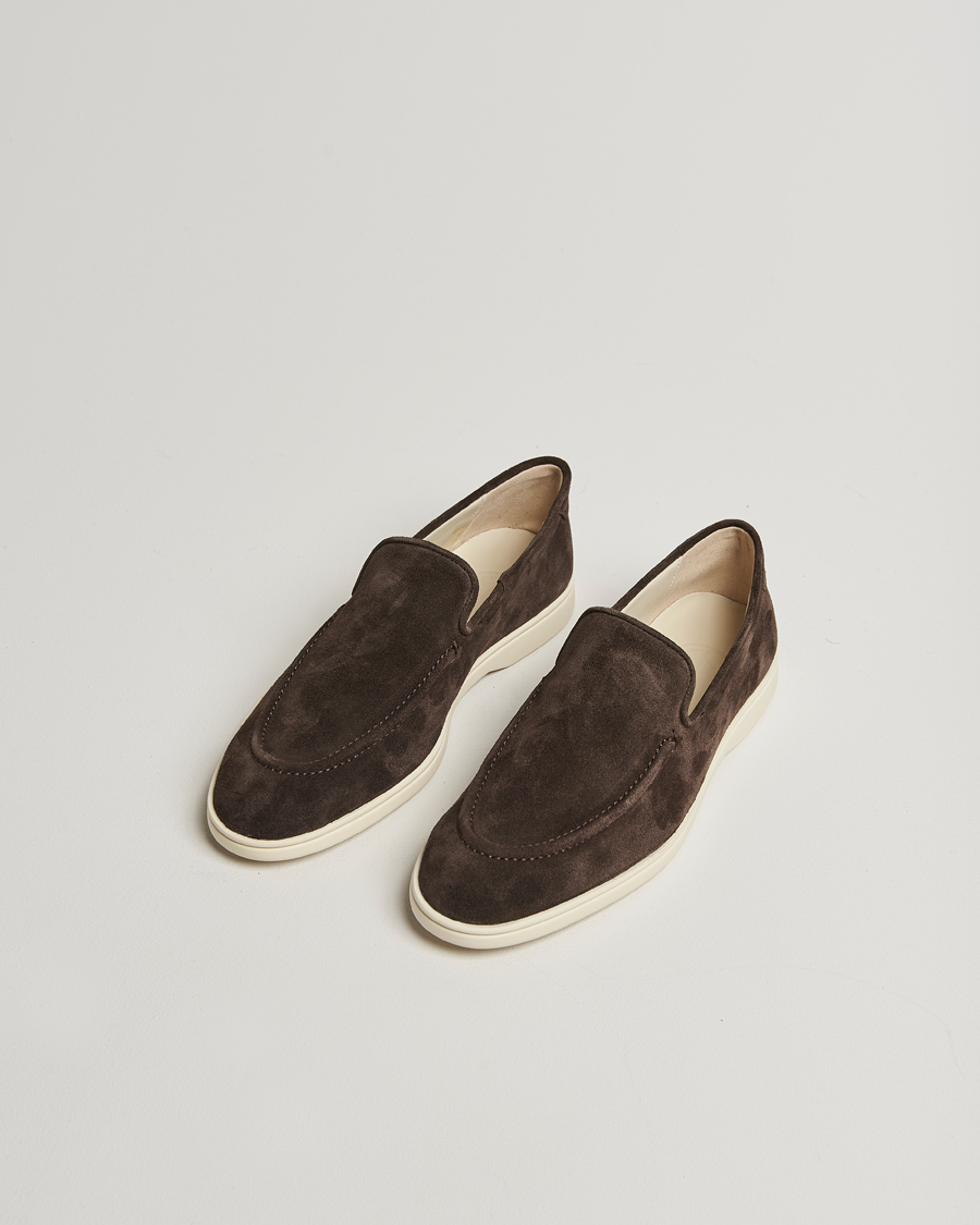 Heren | Sneakers | CQP | Debonair Suede Loafers Chocolate