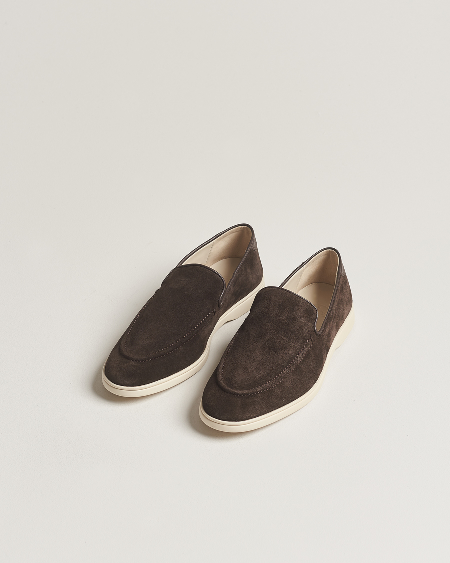Heren | Suède schoenen | CQP | Debonair Suede Loafers Chocolate