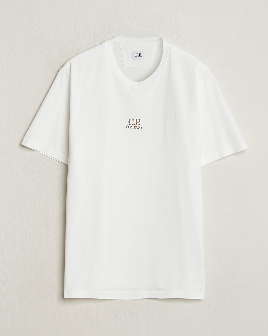 Heren |  | C.P. Company | Short Sleeve Hand Printed T-Shirt White