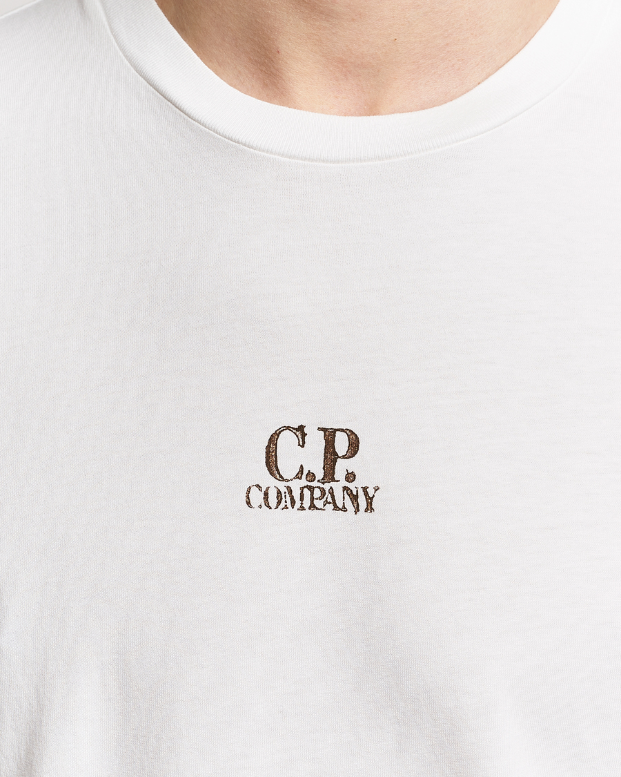 Heren | T-shirts | C.P. Company | Short Sleeve Hand Printed T-Shirt White