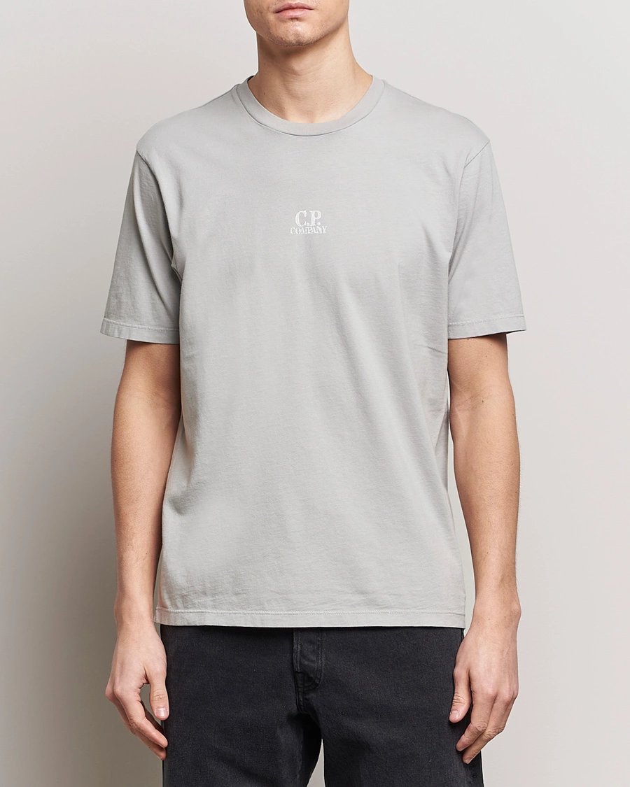 Heren |  | C.P. Company | Short Sleeve Hand Printed T-Shirt Grey