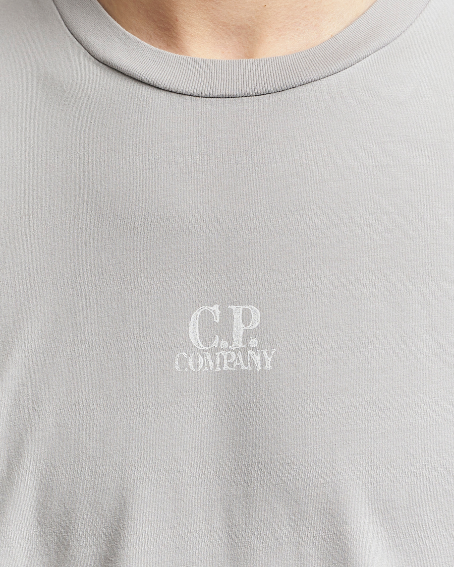 Heren | T-shirts | C.P. Company | Short Sleeve Hand Printed T-Shirt Grey