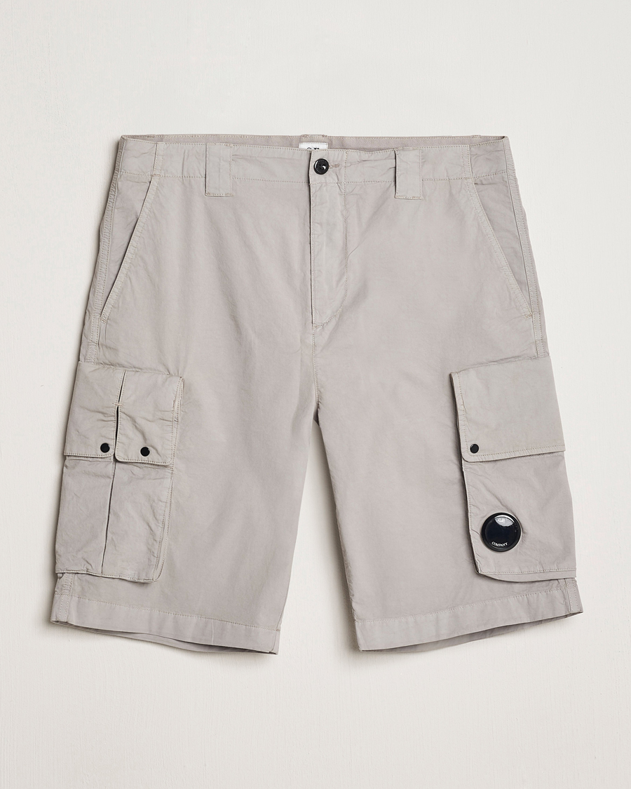 Heren | Korte broek | C.P. Company | Twill Stretch Cargo Shorts Grey