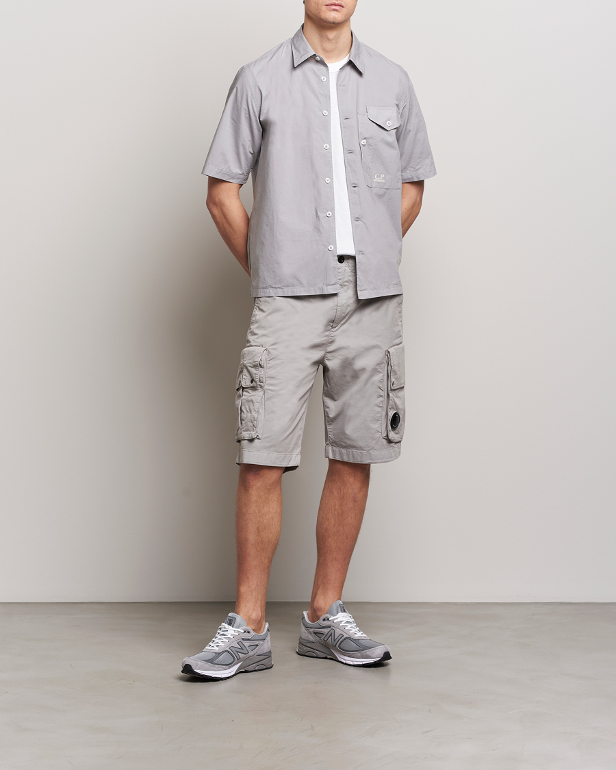 Heren | Korte broek | C.P. Company | Twill Stretch Cargo Shorts Grey