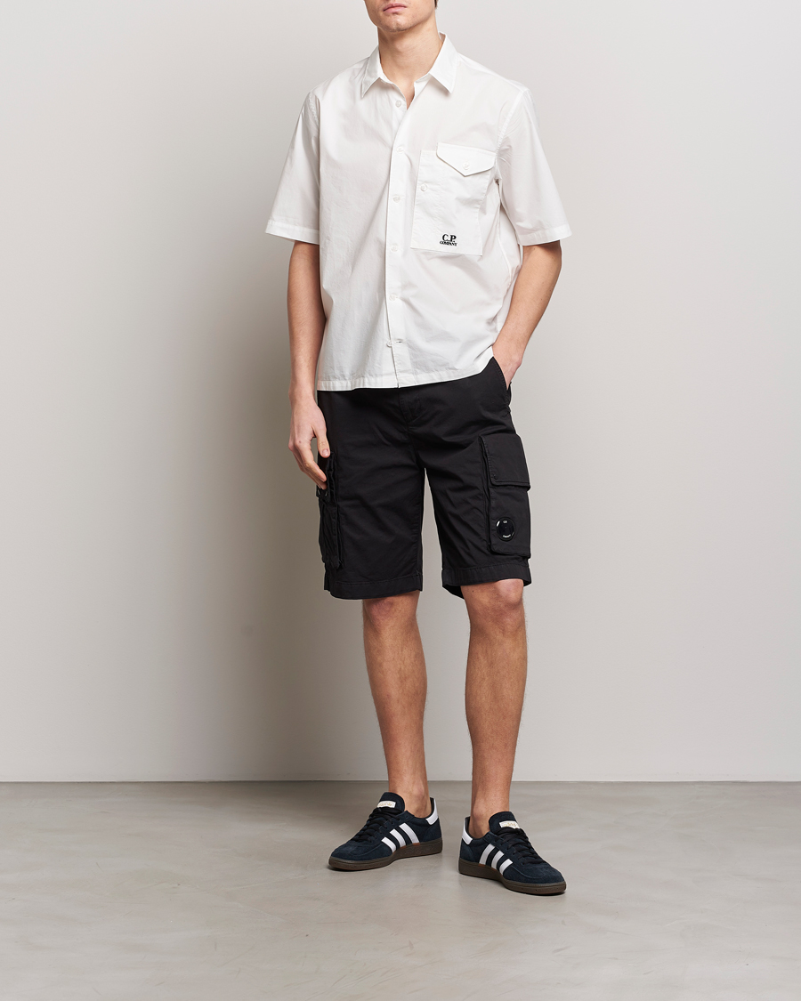 Heren | Overhemden | C.P. Company | Short Sleeve Popline Shirt White
