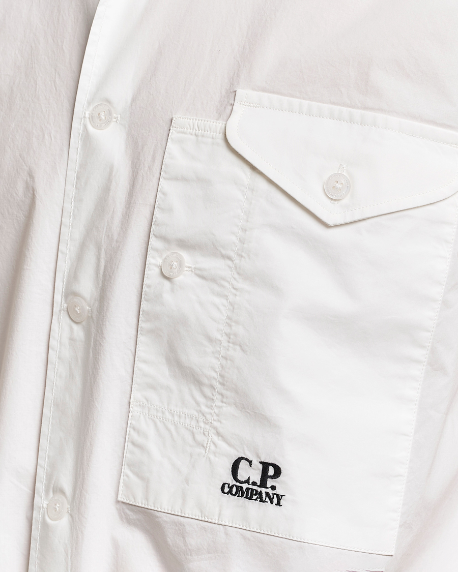 Heren | Overhemden | C.P. Company | Short Sleeve Popline Shirt White