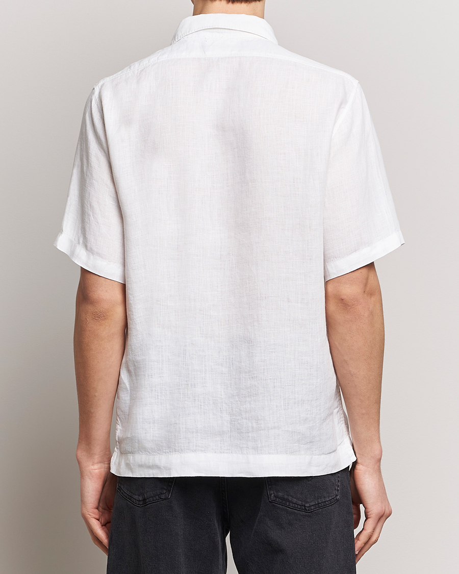 Heren | Overhemden | C.P. Company | Short Sleeve Linen Shirt White
