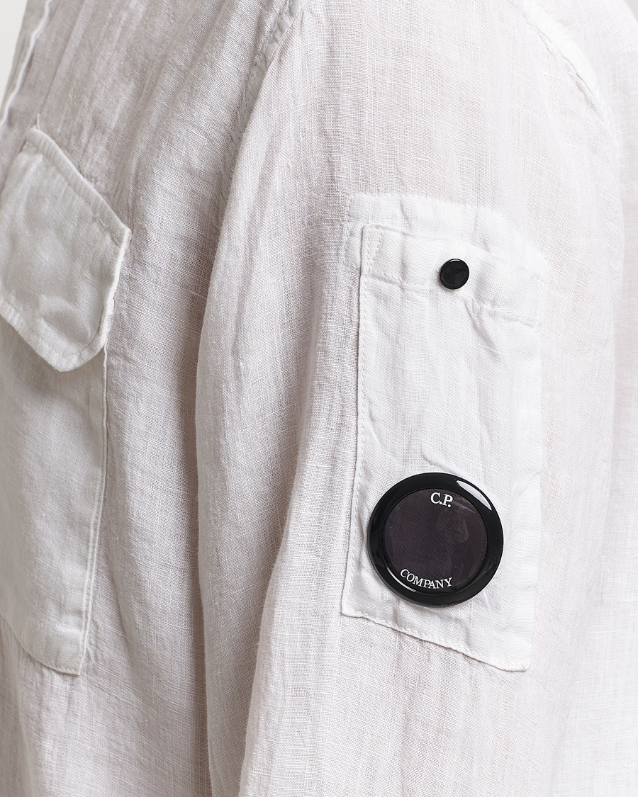 Heren | Overhemden | C.P. Company | Long Sleeve Linen Shirt White