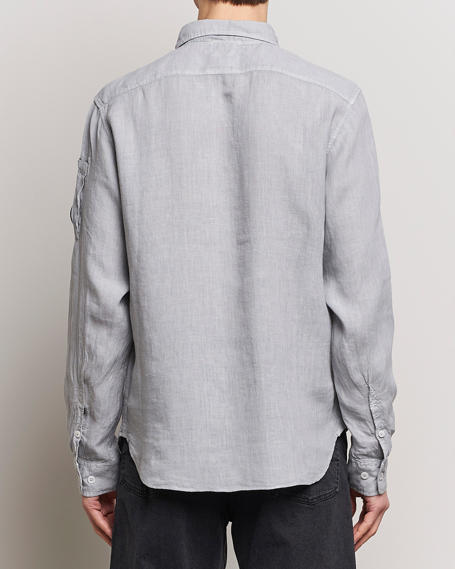 Heren | Overhemden | C.P. Company | Long Sleeve Linen Shirt Grey