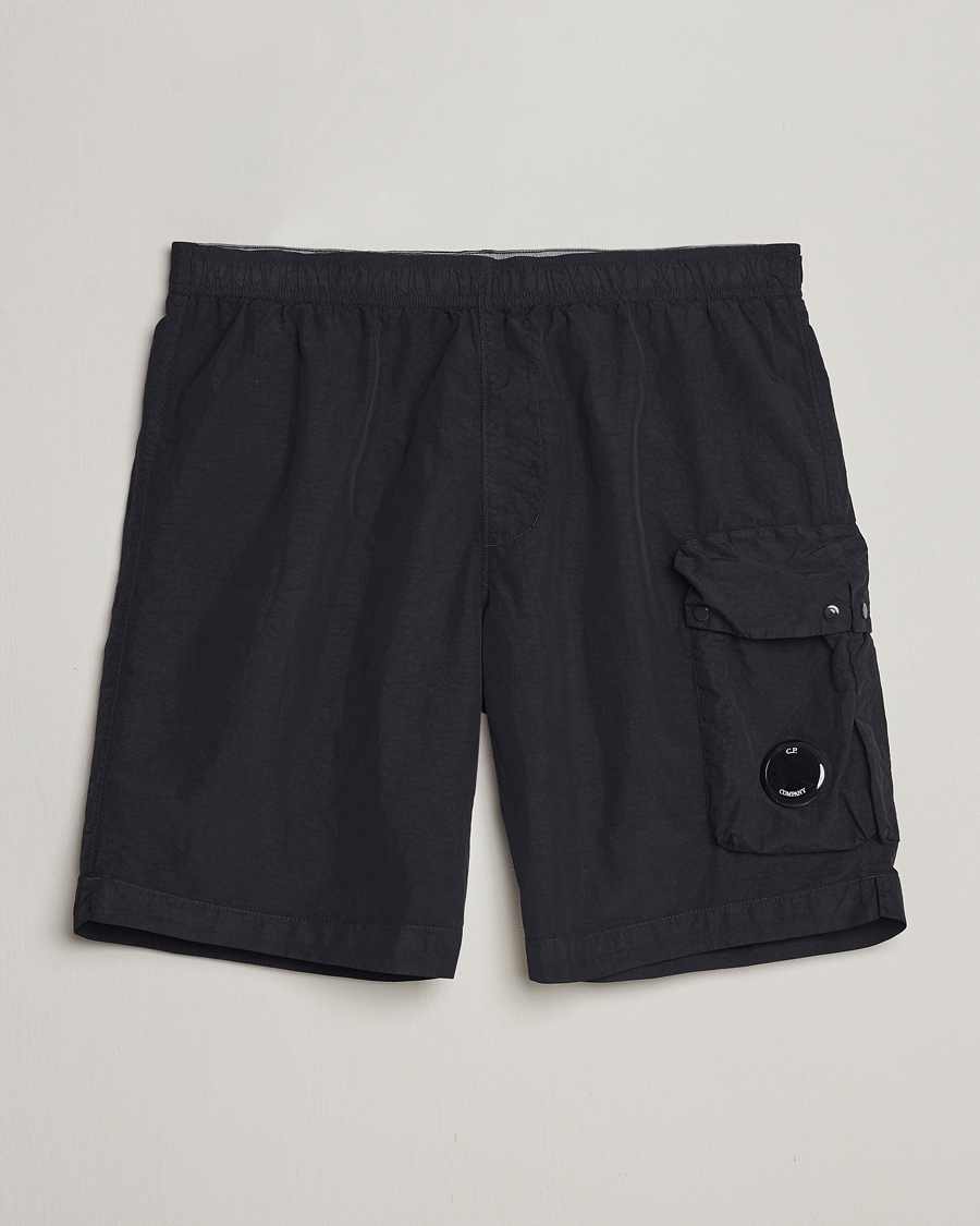 Heren | Zwembroek | C.P. Company | Flatt Nylon Cargo Swimshorts Black
