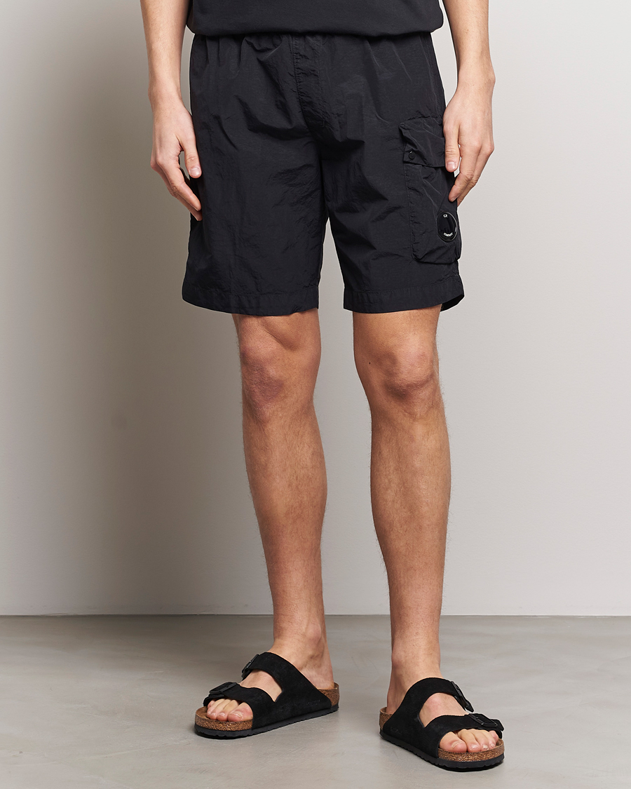 Heren | Afdelingen | C.P. Company | Flatt Nylon Cargo Swimshorts Black