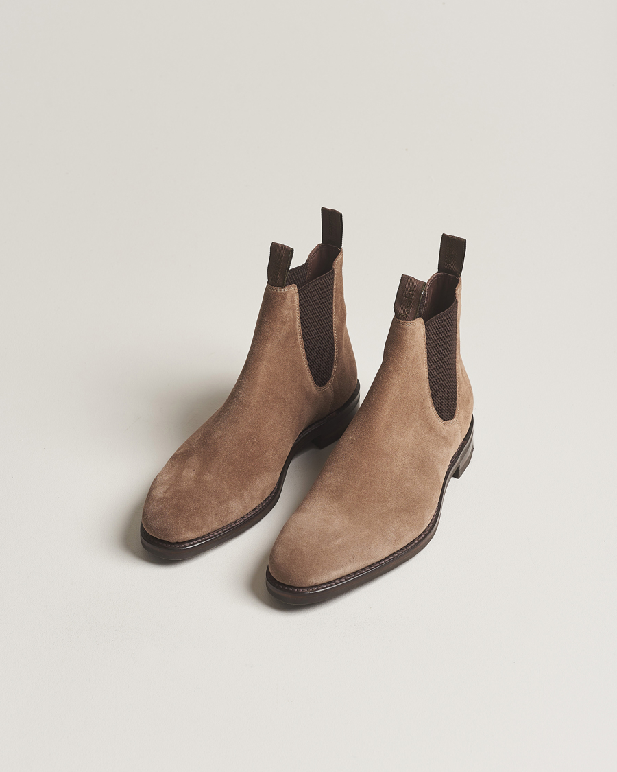 Heren | Handgemaakte schoenen | Loake 1880 | Emsworth Chelsea Boot Flint Suede