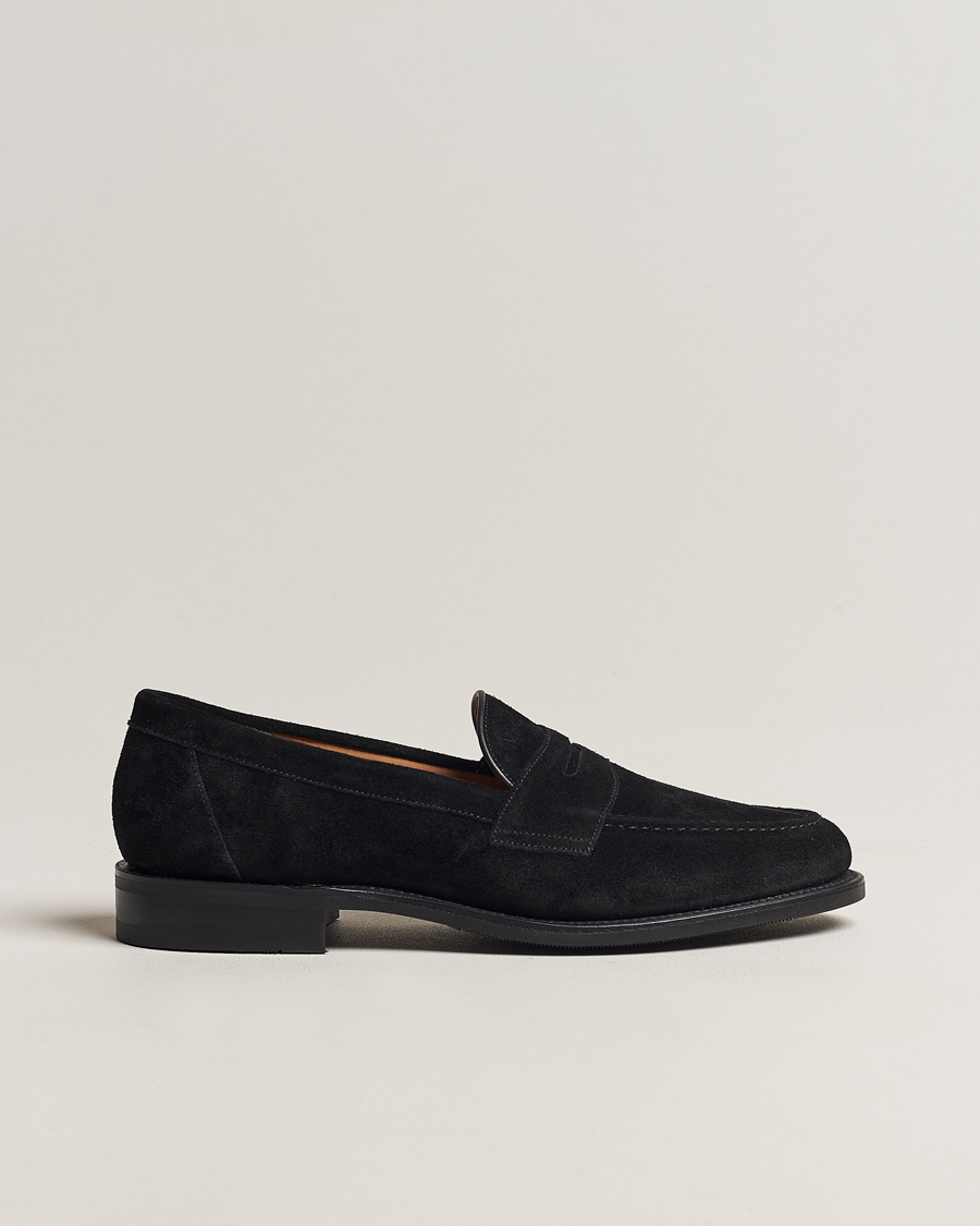 Heren | Loake 1880 Grant Shadow Sole Black Suede | Loake 1880 | Grant Shadow Sole Black Suede