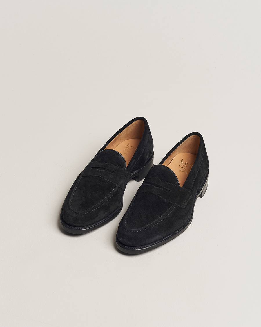 Heren | Instappers | Loake 1880 | Grant Shadow Sole Black Suede