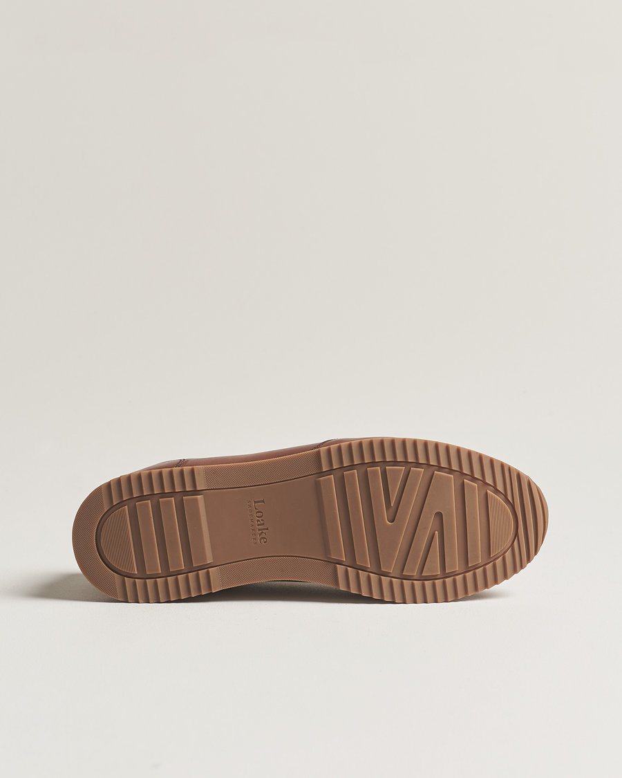 Heren | Sneakers | Loake Shoemakers | Bannister Leather Running Sneaker Cedar
