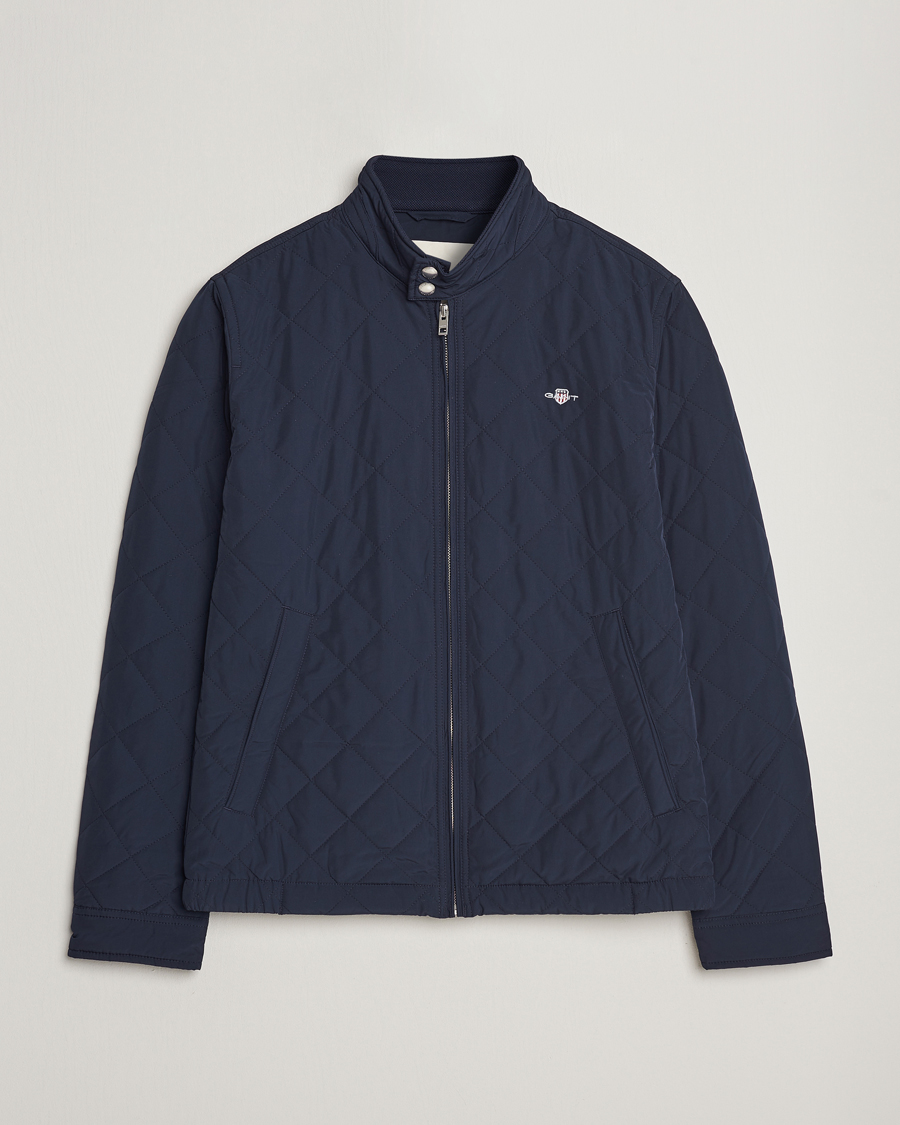 Heren | Jassen | Gant | The Quilted Windcheater Evening Blue